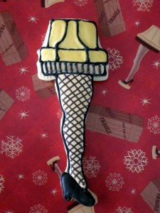 Leg Lamp Cookie