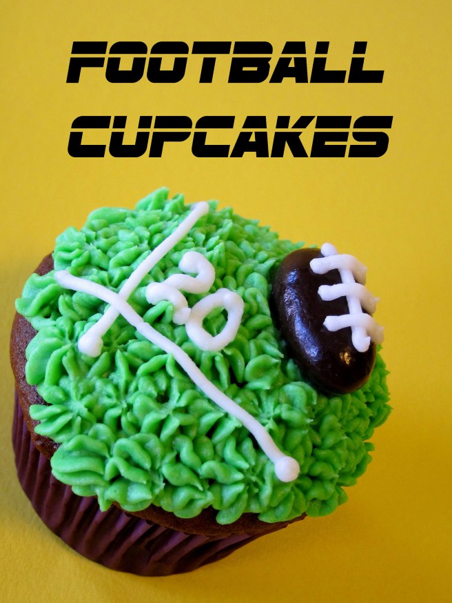 football cupcakes