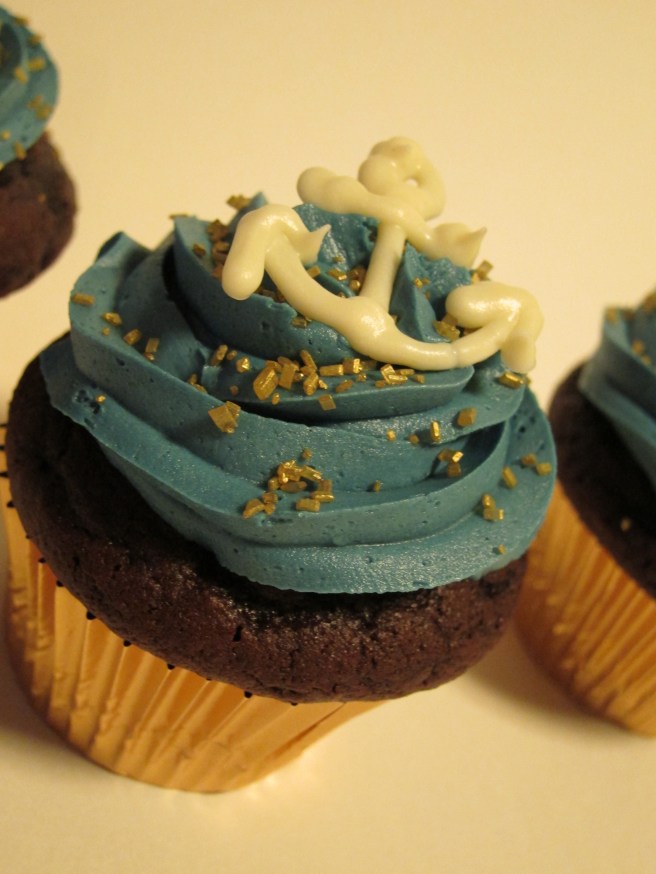 Navy Cupcakes 1