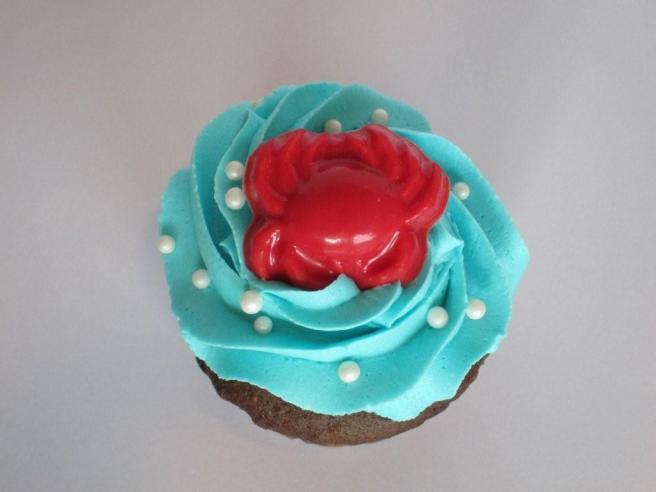 cupcakes for Little Mermaid themed party