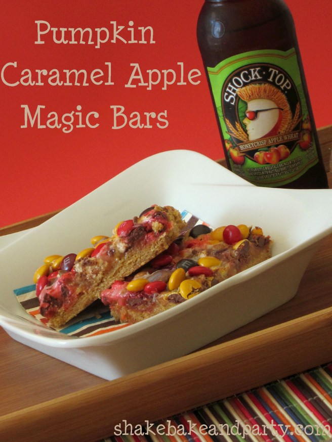 Pumpkin Caramel Apple Magic Bars | Shake Bake and Party