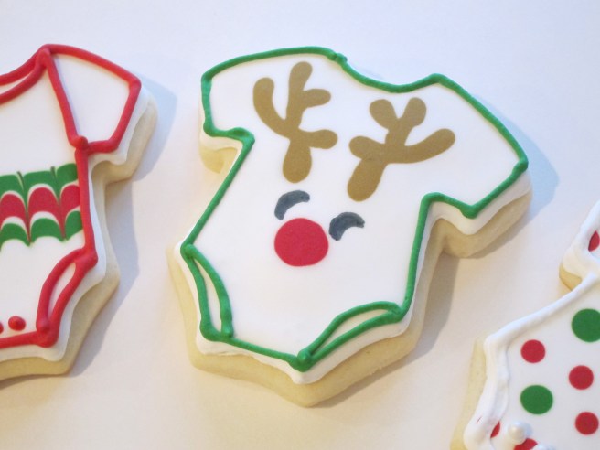 Rudolph Onesie Cookie | Shake Bake and Party