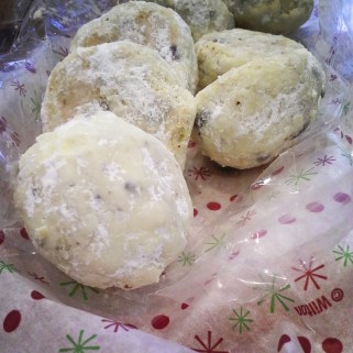 Chocolate Chip Hazelnut Snowball Cookies