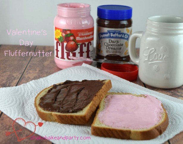 This strawberry and chocolate Fluffernutter is a fun and easy treat to make with the kids for Valentine's Day! 